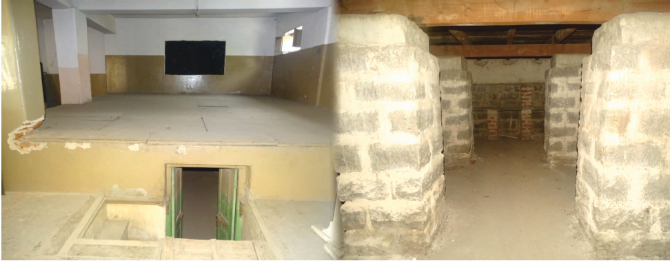 A play area was set up for the primary children