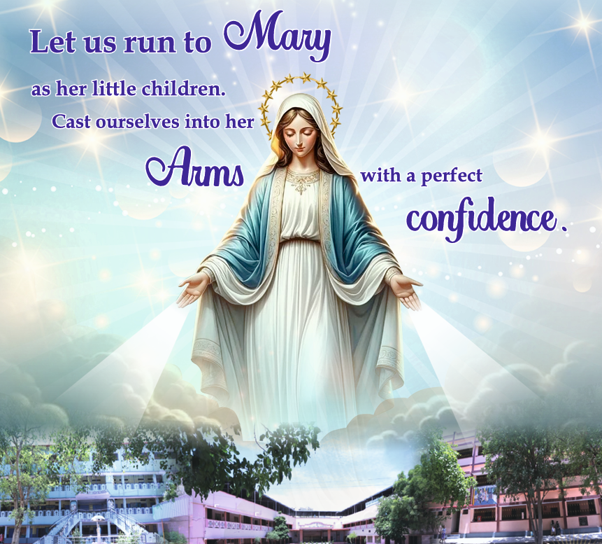 A play area was set up for the primary children